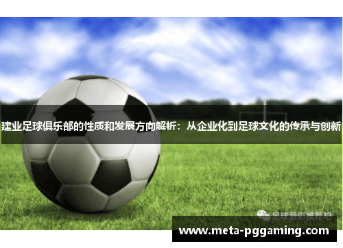 建业足球俱乐部的性质和发展方向解析：从企业化到足球文化的传承与创新